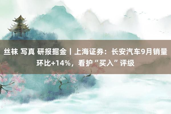 丝袜 写真 研报掘金丨上海证券：长安汽车9月销量环比+14%，看护“买入”评级