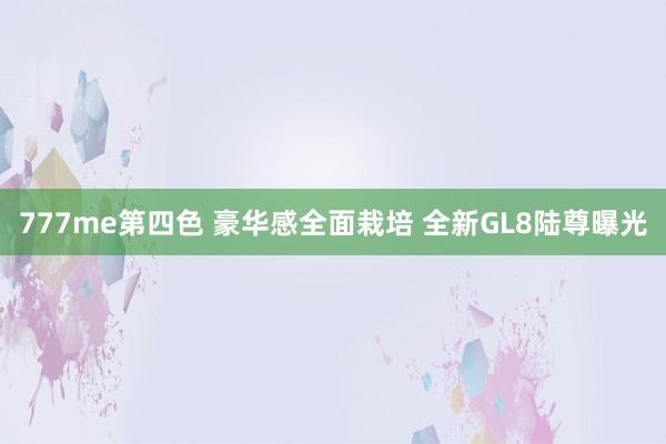 777me第四色 豪华感全面栽培 全新GL8陆尊曝光