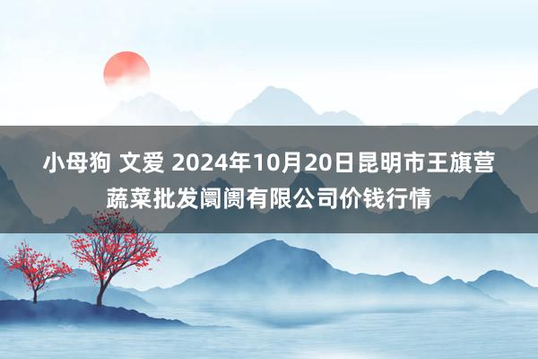 小母狗 文爱 2024年10月20日昆明市王旗营蔬菜批发阛阓有限公司价钱行情