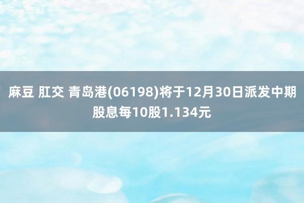 麻豆 肛交 青岛港(06198)将于12月30日派发中期股息每10股1.134元