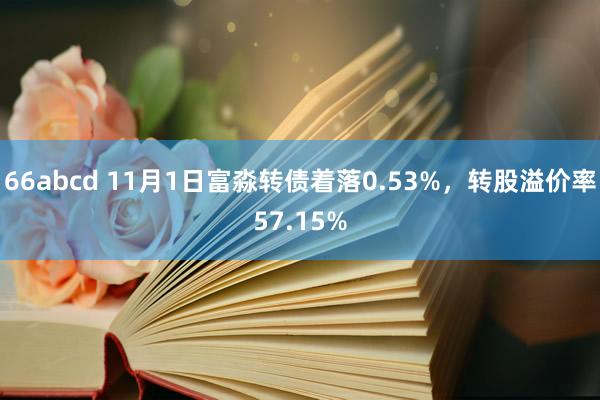 66abcd 11月1日富淼转债着落0.53%，转股溢价率57.15%