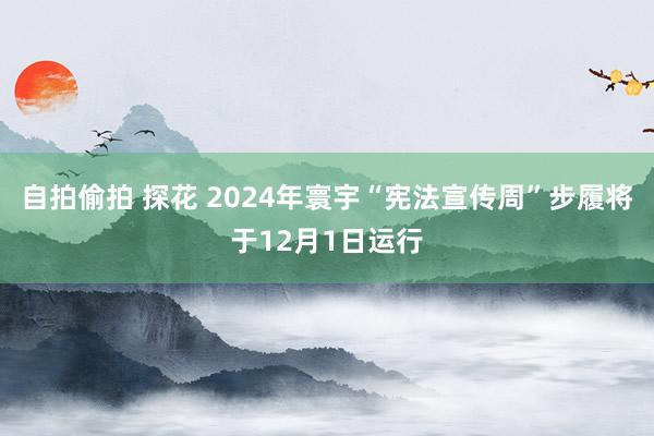 自拍偷拍 探花 2024年寰宇“宪法宣传周”步履将于12月1日运行