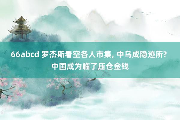 66abcd 罗杰斯看空各人市集， 中乌成隐迹所? 中国成为临了压仓金钱