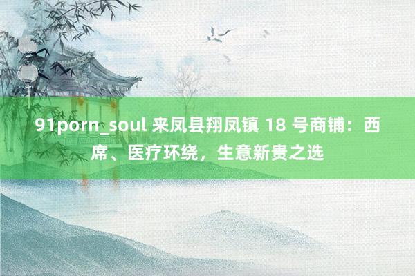 91porn_soul 来凤县翔凤镇 18 号商铺：西席、医疗环绕，生意新贵之选