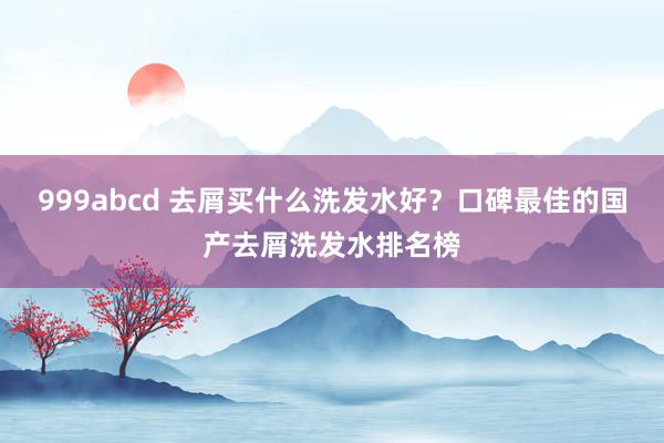 999abcd 去屑买什么洗发水好？口碑最佳的国产去屑洗发水排名榜